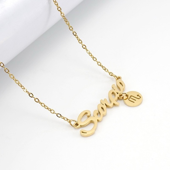 18K Gold Plated Zodiac Signs Horoscope Necklace*Astrology Star Signs*ZX - Picture 8 of 14